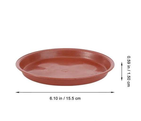 10pcs Flowerpot Drip Tray Plant Pot Saucer for Fleshiness Planter Garden Balcony - Type 160 (Red) LL