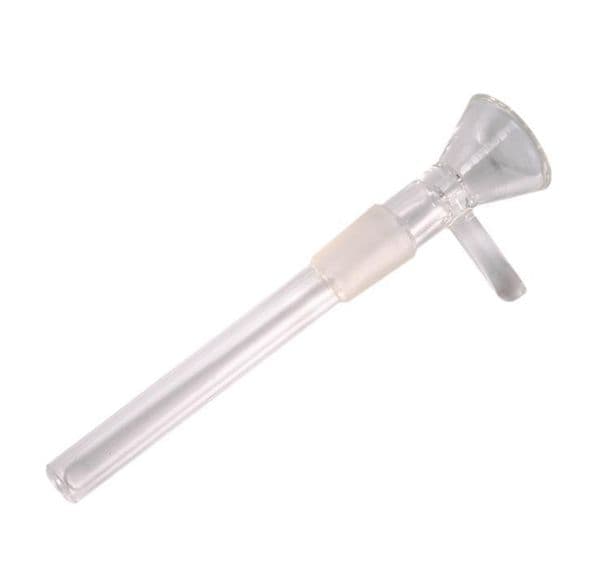 14mm Male Glass Pipes Stem Clear Downstem 11.5cm High With Bowl Adapter Tube For Smoking Water Pipe Small Bong