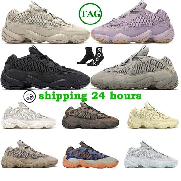 Free Box 500 Utility Black Running Shoes For Mens Womens 500s Sneakers Clay Brown Granite Bone White Taupe Light trainers sports outdoor shoe