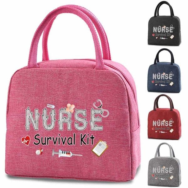 Lunch Bags Thermal Bag School Child Canvas Women Nurse Work Tote Organizer Packed Food Insulated Meal Cooler Picnic Box Handbags 230828