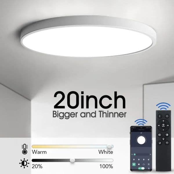 Ultra-thin Led Ceiling Light Modern 9/12/16/20inch Large Ceiling Lamp For Living Room Brightness Dimmable AC85-265V Panel Light for Room