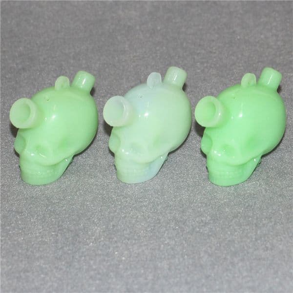 Hookahs Skull Water Pipe Mini Blunt Bubbler Smoking Accessories Silicone Hand Pipe Bowl Travel Cigarette Filter Holder
