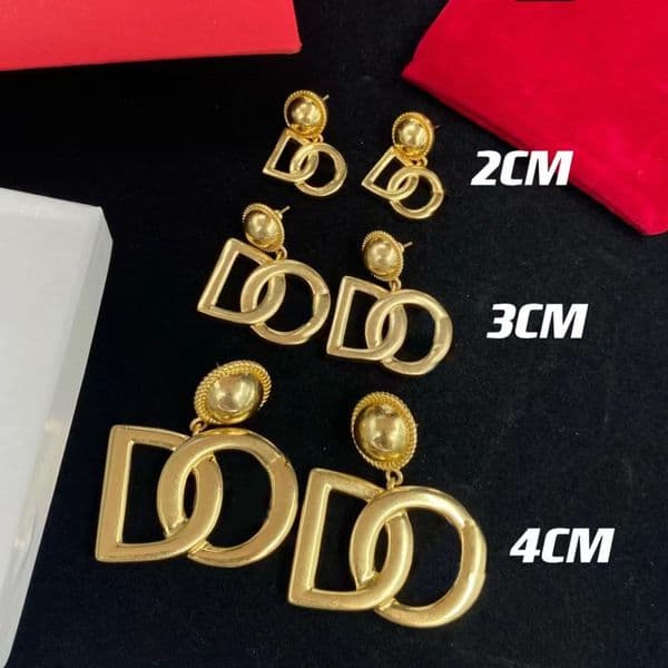 Stud Dangle Chandelier Fashion classic 18K Gold letter Dangle Chandelier Pendant Earrings women Brand Designer simplicity Jewelry 2.3.4CM Optional high quality