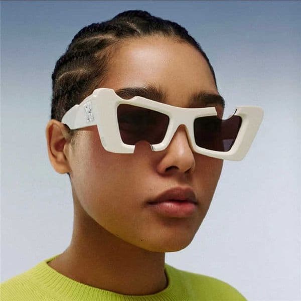 Fashion OFF W sunglasses OFF sunglasses men high quality luxury streetwear designer eyewear Tide women OERI021 WHITE SUN GLASSES