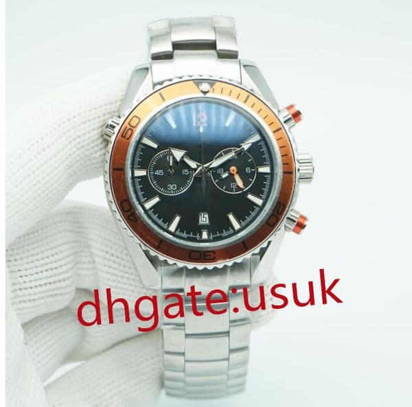 Watchs Planet Meter Limited Multicolor Dial Watch 44mm Quartz Chronograph Ocean Diver 600m Stainless Steel Back Sports Sea Mens Watches