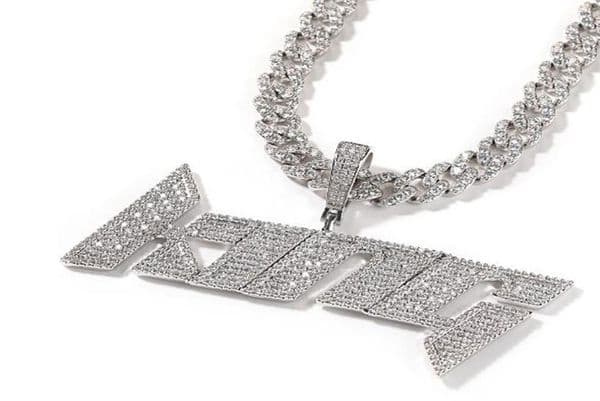 Custom Name Pendant Necklace Men Women Iced Out Prong Setting Pendant Personalized Charms Trap Rapper Cubic Zirconia Hiphop Jewelr