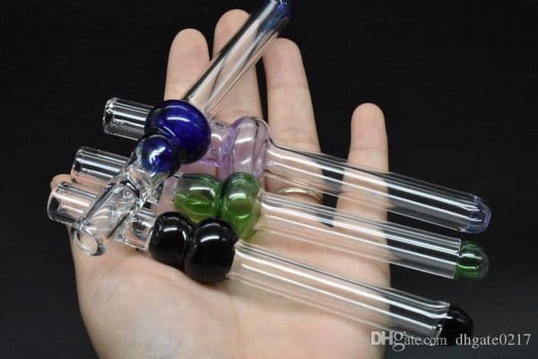 LABS Cigarette Filter Pipes Thick Pyrex Straw Tube Filter Tips Glass Smoking Pipes Cheap LABS Cigarette filter Holder