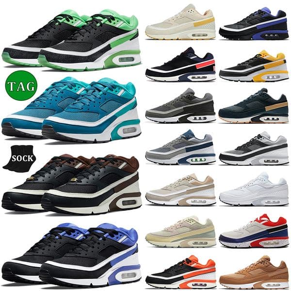 2025 BW Running Shoes OG Marina Midnight Navy Black Persian Violet White Pure Platinum Beijing Light Stone Beige Vachetta Tan Designer Sports Sneakers Trainers