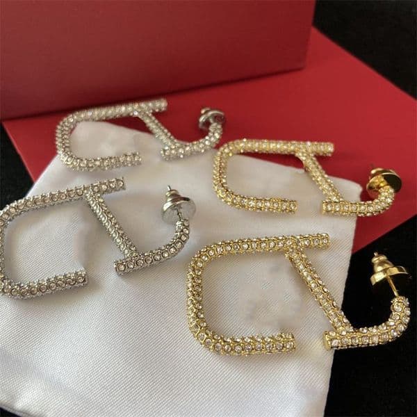 New Fashion Womens Big Circle Simple Stud Earrings Hoop Earrings for Woman