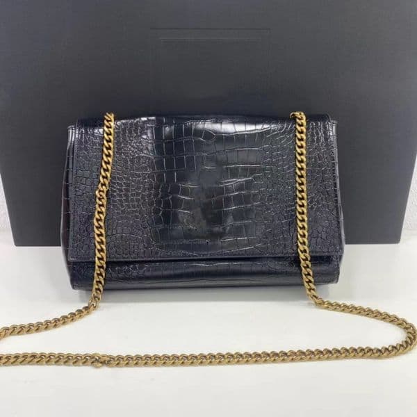 Designer Clutch Women's One Shoulder Bag Luxury Clutch Medium size Double-sided crocodile print new Chain underarm bag cowhide vintage Crossbody bag Classic purse