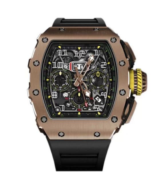 Wristwatches Luxury Mens Mechanics Watch Wristwatch Same Mens Large Dial Wine Barrel Fully Automatic Mechanical 46mm big dial