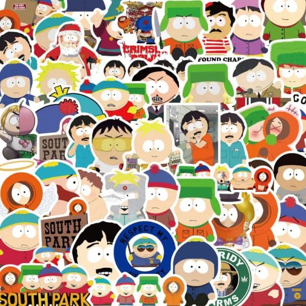 50Pcs South Park cartoon figure stickers Graffiti Kids Toy Skateboard Phone Laptop Lage Sticker Decals 0510