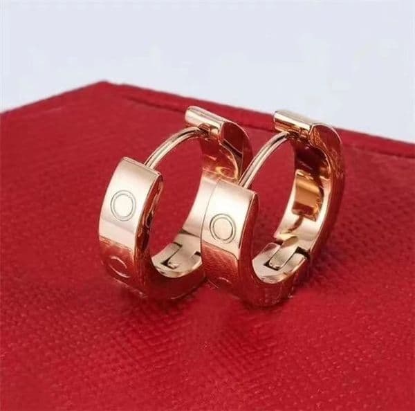 Top Quality Classic Style Women Love cartiier Studs Cute Size Designers Stainless Steel Earrings Wedding Party Gifts Wholesale