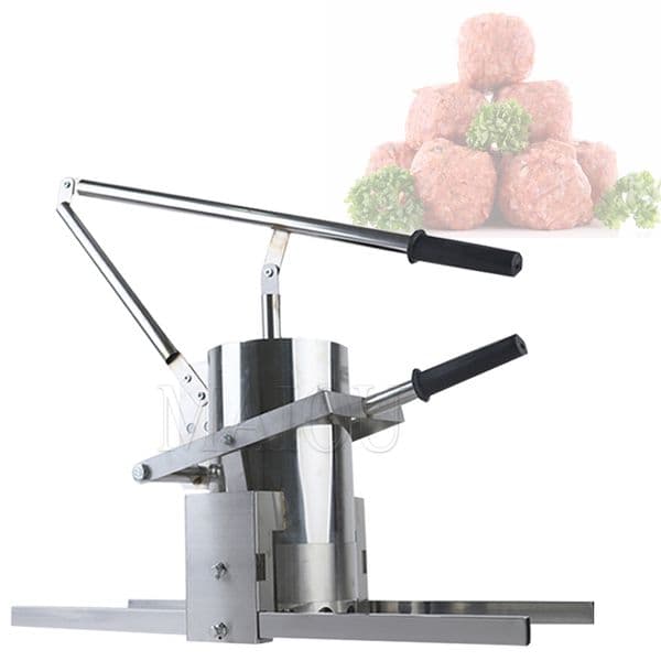 Stainless Steel Meatball Forming Machine Hand Press Meat Ball Maker Manual Beef Fish Ball Extruding Machine
