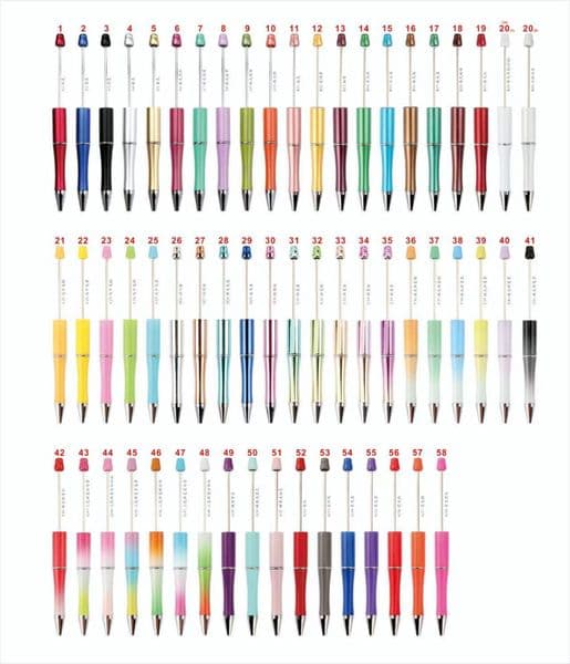 Amazon USA Japen creative crafts diy add a bead beadable pen original beads pens customizable Lampwork craft Writing tool ballpoint pen