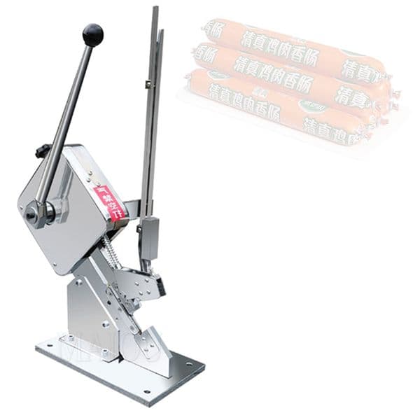 Manual Ham Sausage Clipper Machine Supermarket Packaging Sealing Machine Utype Buckle Machine For Sausage Edible Mushroom Bags