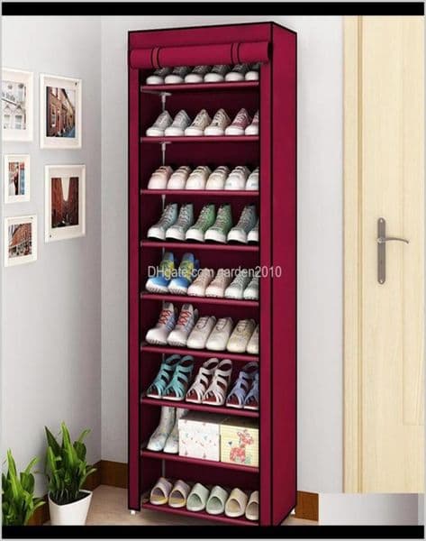 Holders Racks Housekeeping Organization Garden Drop Delivery 456810 Layer Dustproof NonWoven Home Shoe Rack Bedroom Do4970967