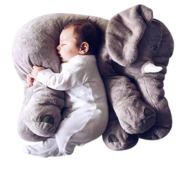 60cm 40cm Soft Plush Elephant Pillow Baby Sleeping Back Cushion stuffed animals Pillows Newborn Doll Playmate Cushions Kids Toys S