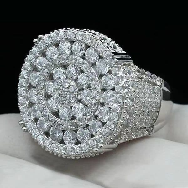 Custom Hip Hop Vvs Moissanite Ring Pass Diamond Tester Iced Out 925 Silver Champion Ring 10k 14k Men Jewelry