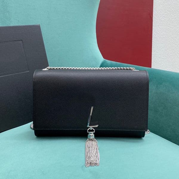 10A Mirror Quality Designer Shoulder Medium 24CM Calfskin Chain Bag Particle Surface Crossbody Bags with Box Y001B