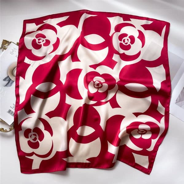 Simple 70x70cm Lots Style Designer Letters Print ral Silk Scarf Headband for Women Fashion Long Handle Bag Scarves P Shoulder Tote Lage Ribbon Head Wraps