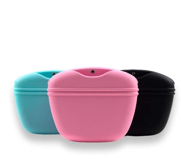 Portable Dog Training Waist Bag silicone Feeders Treat Snack Bait Dogs Obedience Agility Outdoor Food Storage Pouch Food Reward Waist Bags SN5327