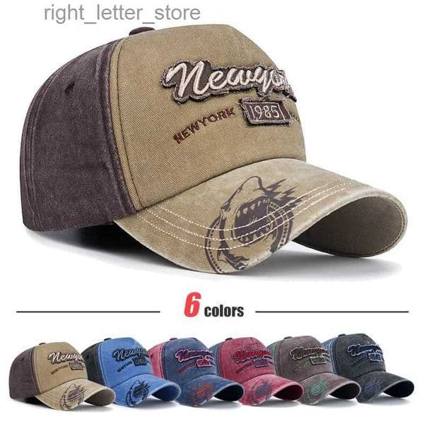 Ball Caps 6 Colors New Unisex Washed Distressed Craft Patch 3 Dimensional Embroidery Design Baseball Cap YQ231214
