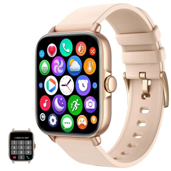 Y22 Bluetooth Talk Smartwatch Full touch screen Smartwatch for Android and iOS phones Compatible with fitness tracker and heart rate meter step sleep monitor watch