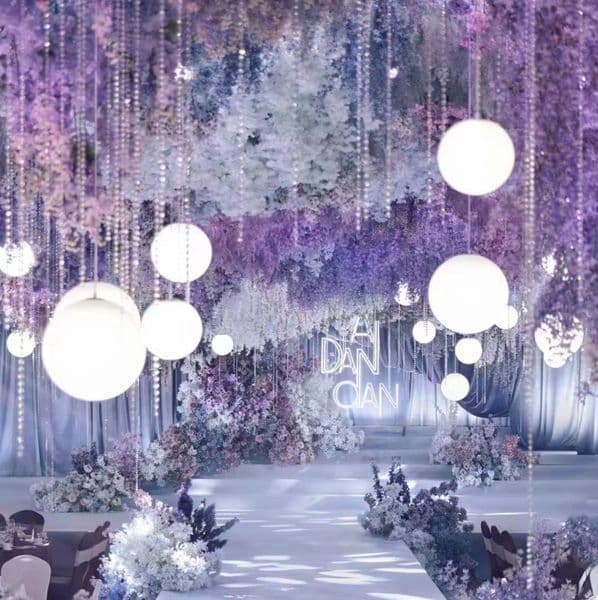 Creative wedding ceiling decoration PVC round ball background props backdrop stage wedding decoration 140