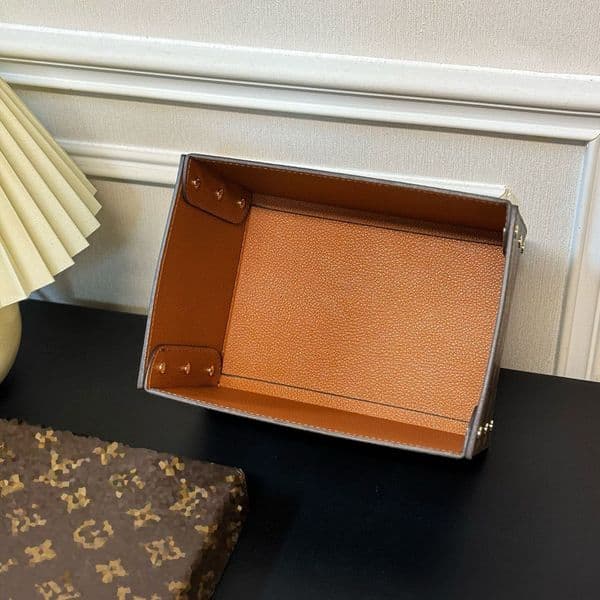 Designer New Storage Box brown Classic Jewelry Storage Box Miscellaneous Small Box Home Desktop Placement Decorative Box