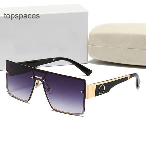 Sunglasses Designer Fashion Eyewear Latest Fashion Men Style Uv400 Shade Large Square Frame Metal Package Glasses Driving Eyeglasses Luxury