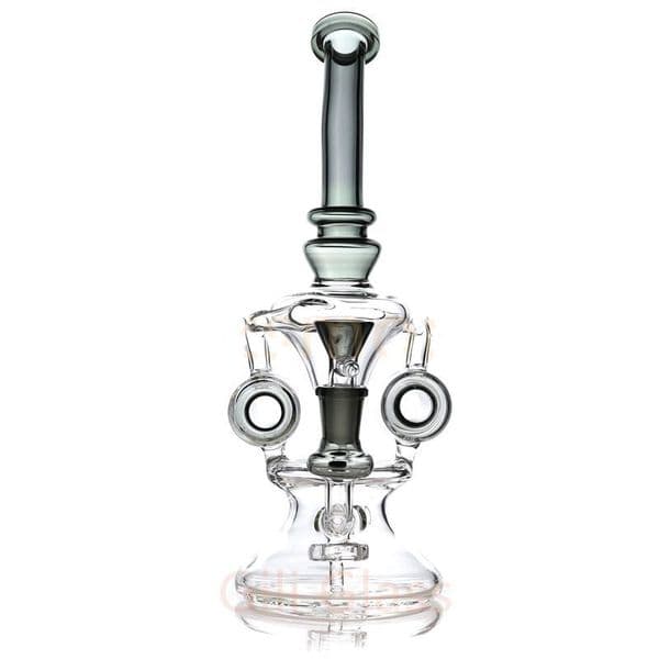 Blue Green Pink Recyler Glass Water Bongs Shisha Pink Bong Shisha Bubbler Heady Very smooth Baker Bongs 14mm glass banger