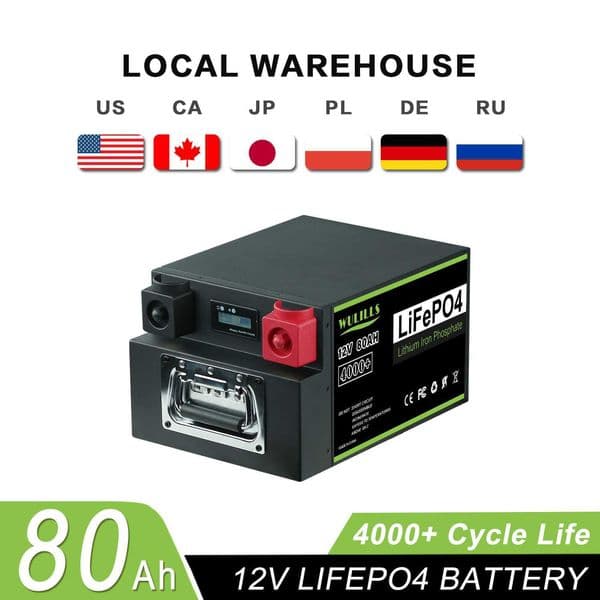 New 12V 24v 48v 80Ah 100Ah 200Ah 280Ah300ah 400ah Lifepo4 Battery Pack batteries For Solar Boat Home Storage EU US TAX FREE