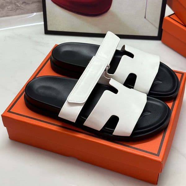 Designer Sandals Fashion Slippers Flat Bottom Men's and Women's Sandals Genuine Leather Denim Slippers Summer Beach Sandals 35-42-1
