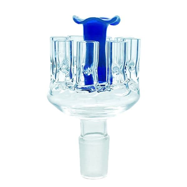 Revolver bowl 8-Arm thick glass bongs hookah accessories for smoking 14mm/18mm male Joint Frosted Joint(BL-12)