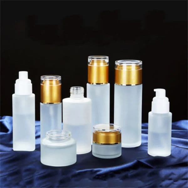 30ml 40ml 50ml 60ml 80ml 100ml Frosted Glass Bottle Lotion Spray Pump Bottles Cosmetics Sample Storage Containers Jars Pot