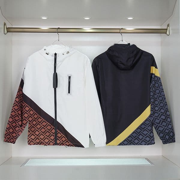 Men Winter Jacket Women Fashion Hooded Coat Black White Windbreaker Autumn Jackets High Quality with Classic Letter Patchwork Top M-2XL