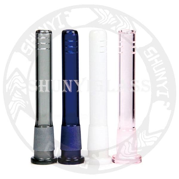 4 inches downstem hookah Mixed color glass smoking accessories for bongs bong water pipe 14.4mm
