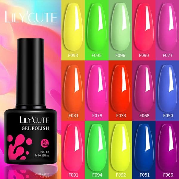 LILYCUTE 7Ml Dark Purple Polish Vernis Semi Permanent Art Manicure Soak Off LED UV Gel Nail Varnishes 230706