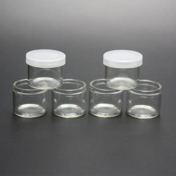 Food Grade 6ml Non Stick Glass Concentrate Container 60g Glass Bottle Wax Dab Jar Thick Oil