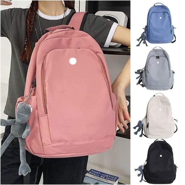 L127 Students School Bag Women Bags Laptop Backpacks Gym Outdoor Sports Shoulder Pack Travel Casual Knapsack Packsack Rucksack Backpack No Keychains