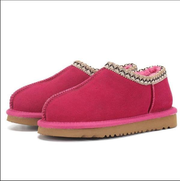 Slippers Tasman Slippers Chestnut Fur Womens Tazz Slides Sheepskin Shearling Classic Mules Ultra Mini Platform Boot Slip-on Shoes Suede Upper Wool