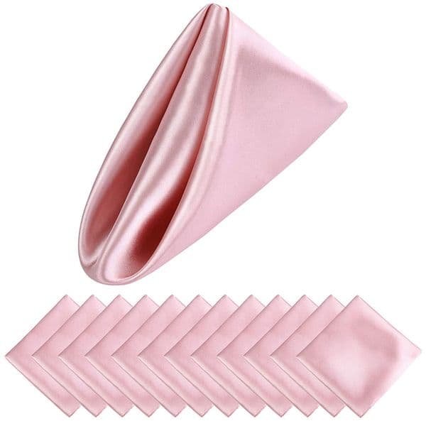 Satin Solid Color 43x43cm Square Napkin Wedding Party Plain Colors Cloth Napkins Restaurant Dinner Table Decor Handkerchief Cloth