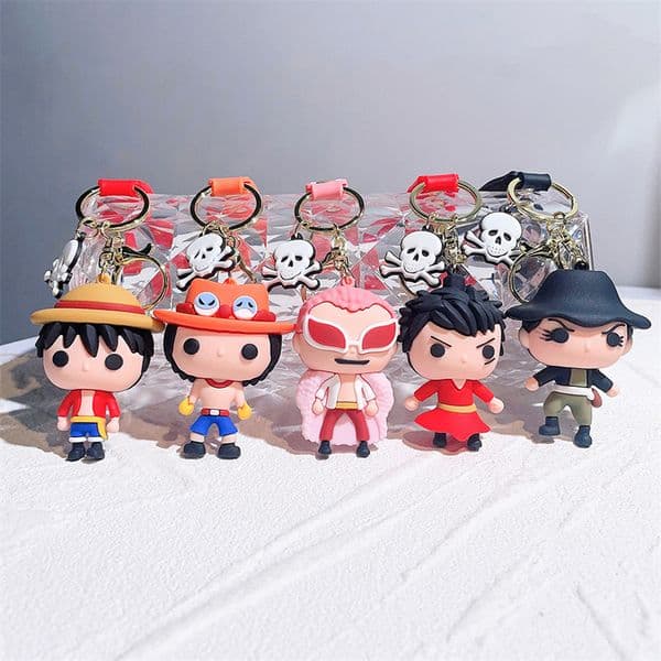 Cute Anime Keychain Charm Key Ring Fob Pendant Lovely Anime Nerdy Doll Couple Students Personalized Creative Valentine's Day Gift Small Pendant A6 UPS
