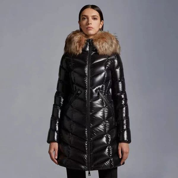2023 Autumn Winter Women's White Duck Down Parkas Jackets Zipper Fur Hooded Sashes Striped Woman's Slim Short Coats MK23045