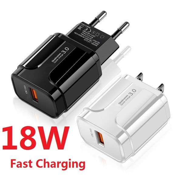 QC 3.0 EU US AC Wall charger Travel Fast Quick Charge Power Adapter For Ipad Iphone 13 14 15 Samsung LG Android phone pc
