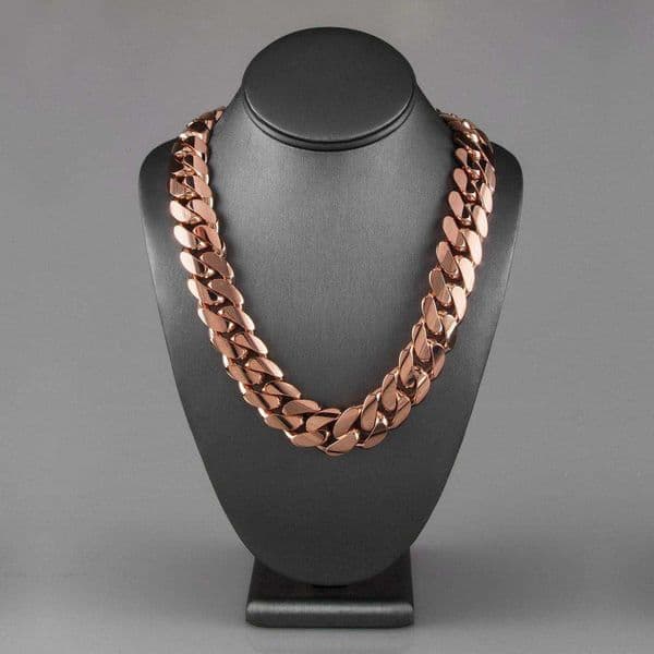 Necklace necklace moissanite chain Wholesale Stainless Steel Mens Cuban Link Chain Necklace 14k Rose Gold Thick Miami Cuban Chain