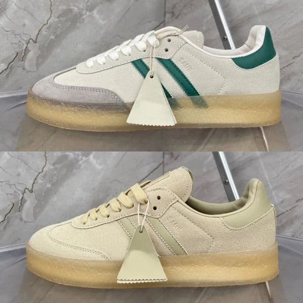 Running Shoes Sanbas 8th Street Skates for Men by Ronnie Fieg Chalk White Green Skate Shoe Women Sneaker 36-45