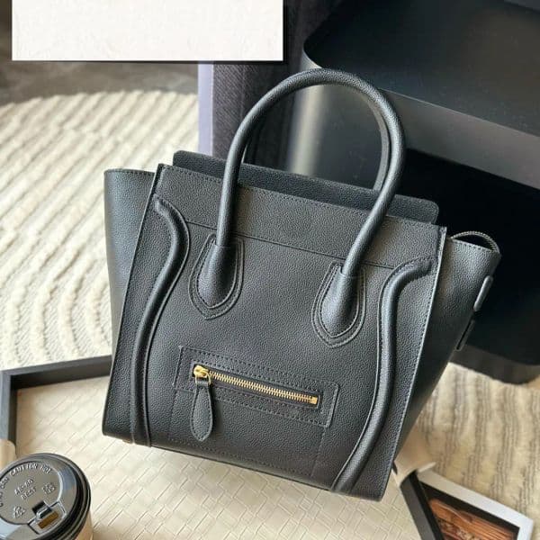 Designer Leather Tote For Women Smiling Face Crossbody Shoulder Bag - Top Quality Pochette With Handle