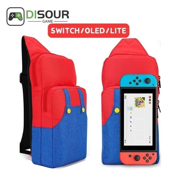 Cases Covers Bags DISOUR Crossbody for Nintend Switch Travel Carry Case Shoulder Storage Console Dock Game Accessories Protective